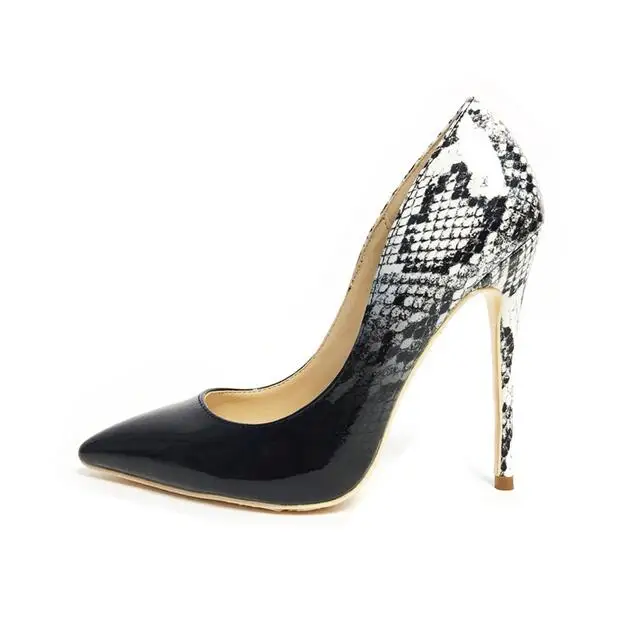 New Arrivals Black White Snakeskin Gradient Color Pumps For Women Slip-on Pointy Toe Stiletto Heels Wedding Shoes Big Size 42
New Arrivals Black White Snakeskin Gradient Color Pumps For Women Slip-on Pointy Toe Stiletto Heels Wedding Shoes Big Size 42