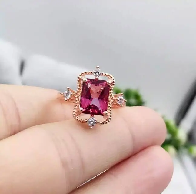 KJJEAXCMY fine jewelry 925 sterling silver inlaid with rectangular pink topaz ring jewelry with silver gold color.
KJJEAXCMY fine jewelry 925 sterling silver inlaid with rectangular pink topaz ring jewelry with silver gold color.