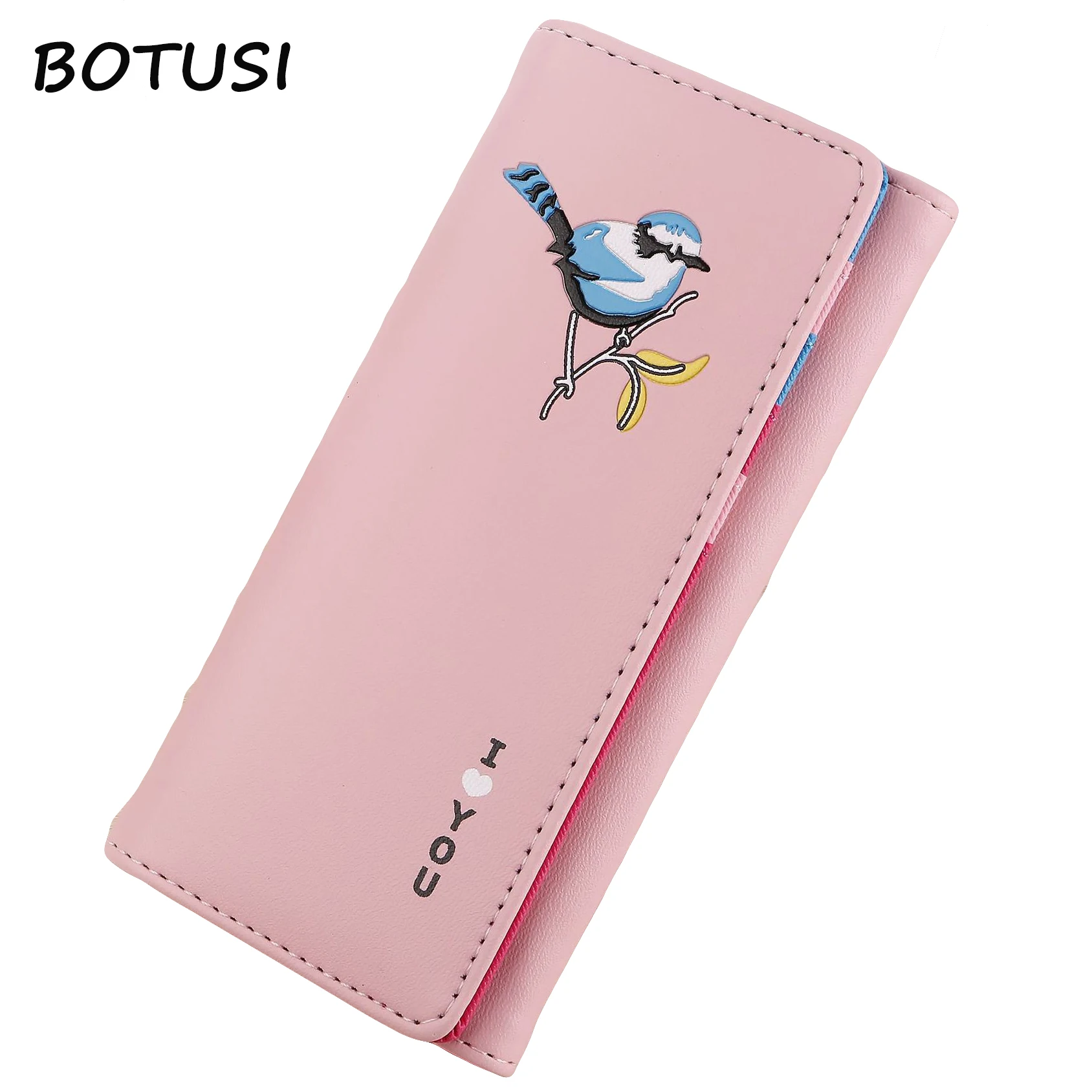 BOTUSI Bird Long PU Leather Women Wallet Female Purse Coin Pocket Credit Card Holder Lady Clutch Money Bag Phone Hasp Fashion
BOTUSI Bird Long PU Leather Women Wallet Female Purse Coin Pocket Credit Card Holder Lady Clutch Money Bag Phone Hasp Fashion