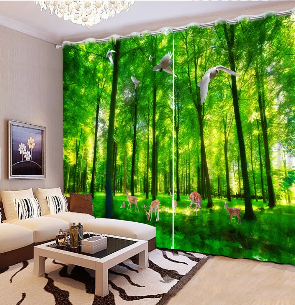 green curtains Beauty Digital Photo Printing Blackout 3D Curtains for Living Room Bedding Room Hotel forest curtains
green curtains Beauty Digital Photo Printing Blackout 3D Curtains for Living Room Bedding Room Hotel forest curtains
