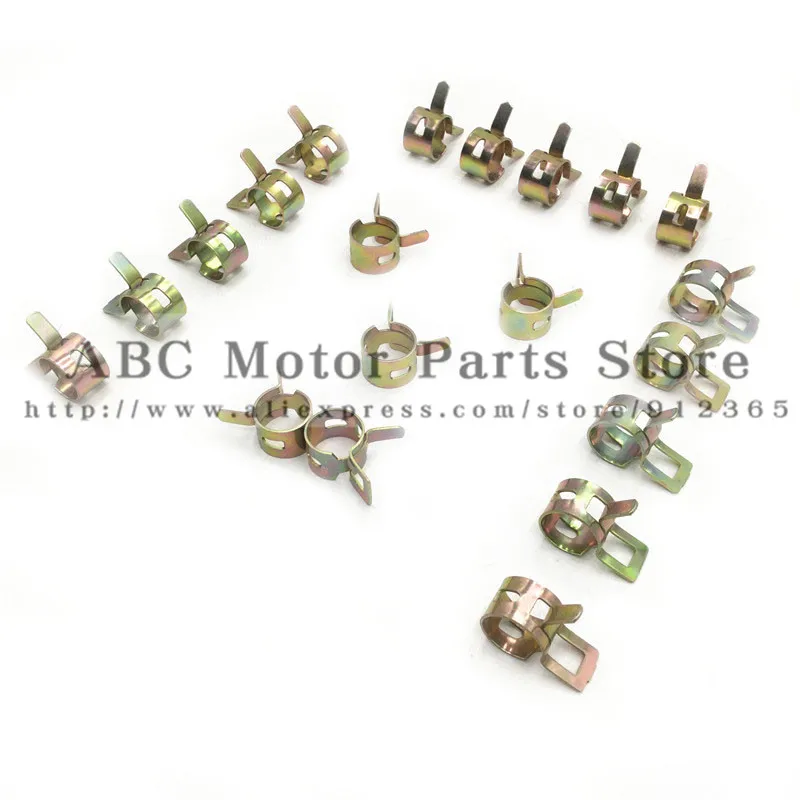 20Pcs 10mm Spring Clip Fuel Line Hose Water Pipe Air Tube Clamps Fastener Free Shipping
20Pcs 10mm Spring Clip Fuel Line Hose Water Pipe Air Tube Clamps Fastener Free Shipping
