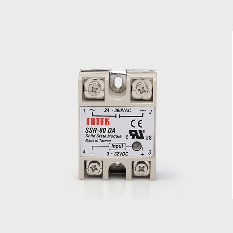 SSR 80DA input 3-32V DC load 24-380V AC single phase DA solid state relay Include Heat Sink SSR-80DA
SSR 80DA input 3-32V DC load 24-380V AC single phase DA solid state relay Include Heat Sink SSR-80DA