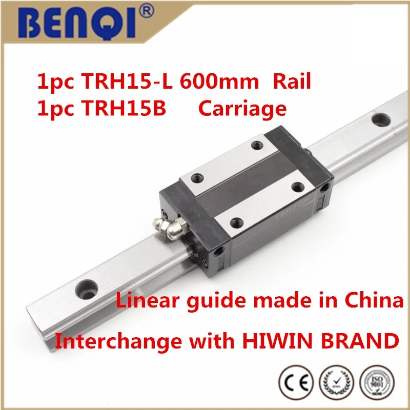 TRH 15 square cnc linear rail long 600mm+TRH15B block Interchangeable with hiwin brand
TRH 15 square cnc linear rail long 600mm+TRH15B block Interchangeable with hiwin brand