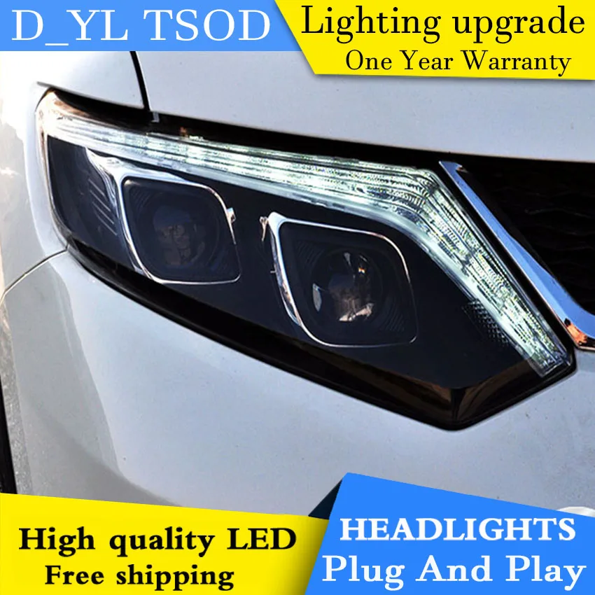D_YL Car Styling for Nissan X-Trail Headlights 2008-2015 X-Trail LED Headlight DRL Lens Double Beam H7 HID Xenon bi xenon lens
D_YL Car Styling for Nissan X-Trail Headlights 2008-2015 X-Trail LED Headlight DRL Lens Double Beam H7 HID Xenon bi xenon lens
