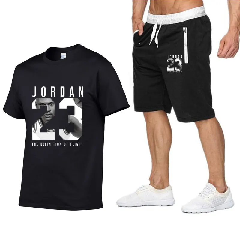 Новый летний Специальная футболка Для мужчин последние Jordan 23 Модные принты