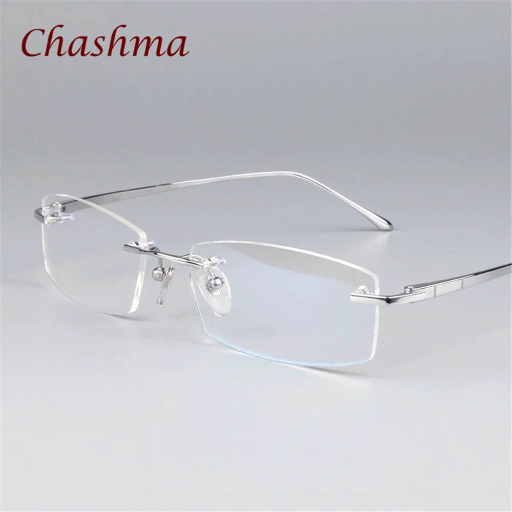 Men Pure Titanium Prescription Glasses Rimless Designer Quality Frame for Women Light Eyewear Frameless
Men Pure Titanium Prescription Glasses Rimless Designer Quality Frame for Women Light Eyewear Frameless