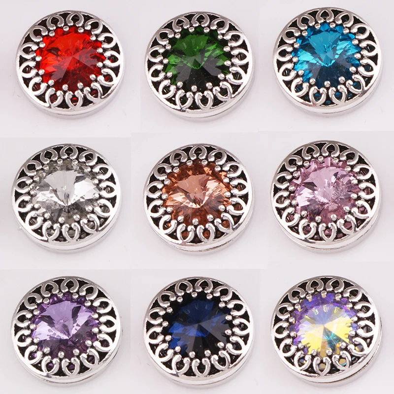 XH6167 Birthstone constellation Crystal flower 18mm Metal snap button jewelry DIY bracelet
XH6167 Birthstone constellation Crystal flower 18mm Metal snap button jewelry DIY bracelet