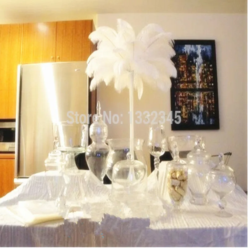 Wholesale Price 14-16"/35-40cm whtie Ostrich Feather Plume 50pcs/lot diy
