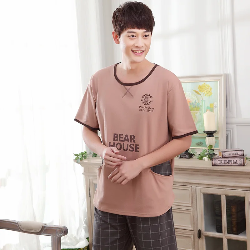 Men new thin men's youth pajamas summer 2019 cotton short sleeve shorts two piece casual suit pajama sets mens pajama set
Men new thin men's youth pajamas summer 2019 cotton short sleeve shorts two piece casual suit pajama sets mens pajama set