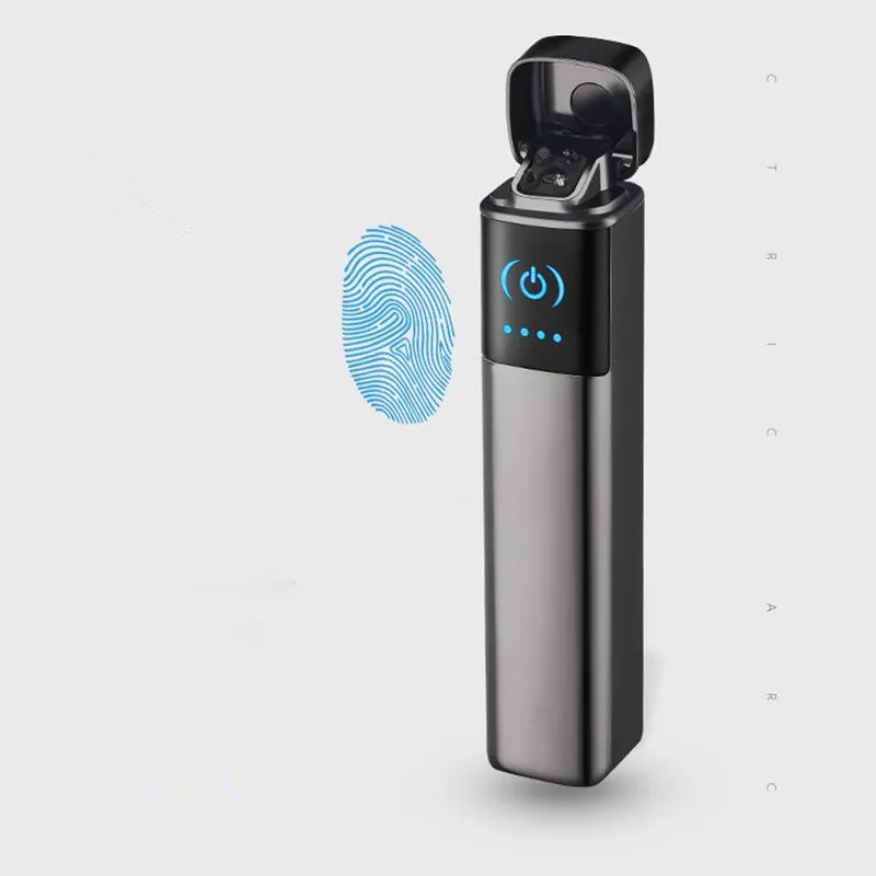 Новый Новинка USB ветрозащитный негорящий двойной дуги импульсного сенсорный