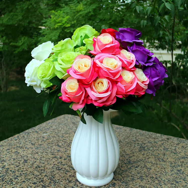 Junsum Brand New Design Artificial Flowers 9 Heads Natural Looking Roses Bouquet for Wedding Home Party Shop Decoration
Junsum Brand New Design Artificial Flowers 9 Heads Natural Looking Roses Bouquet for Wedding Home Party Shop Decoration