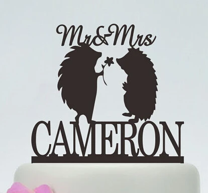Acrylic wedding Cake Toppers MR-MRS hedgehog couples custom bride groom name and date bridal shower party decorations
Acrylic wedding Cake Toppers MR-MRS hedgehog couples custom bride groom name and date bridal shower party decorations