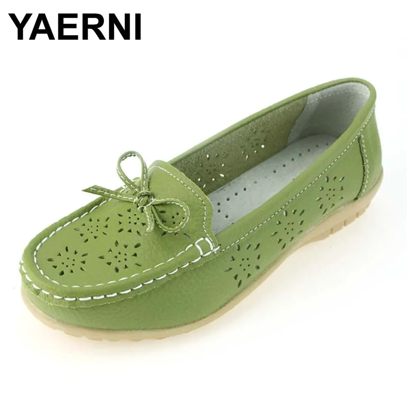 YAERNI 2021Cutouts Genuine Leather Shoes Flat Cut outs Women Shoes Ballet Flats Women Four Seasons Nurse Bowtie Loafers Flats
YAERNI 2021Cutouts Genuine Leather Shoes Flat Cut outs Women Shoes Ballet Flats Women Four Seasons Nurse Bowtie Loafers Flats