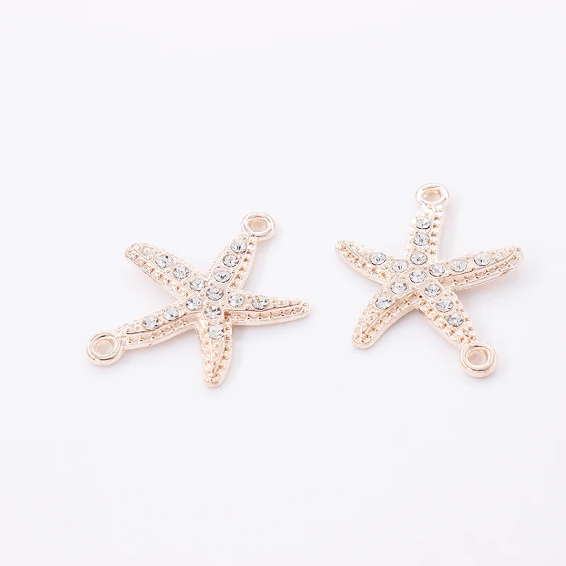 New Style 10pcs Crystal Rhinestone Sea star Metal Connector For Bracelet and Other Jewelry Making32mm*25mm
New Style 10pcs Crystal Rhinestone Sea star Metal Connector For Bracelet and Other Jewelry Making32mm*25mm