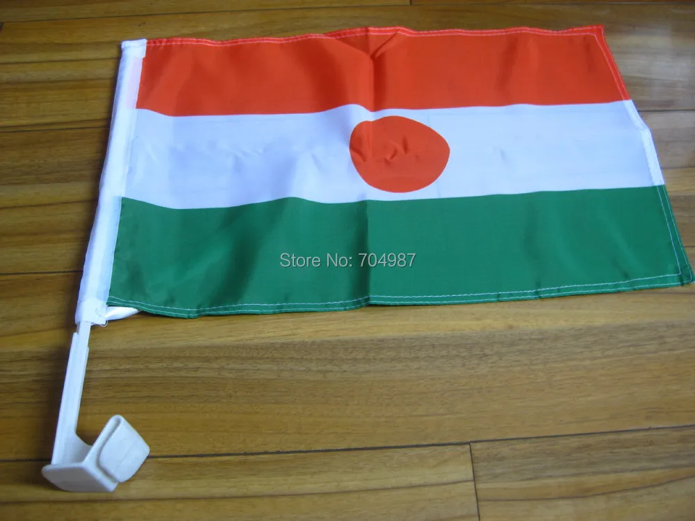 30 x 45 cm Niger car banner window flag free shipping