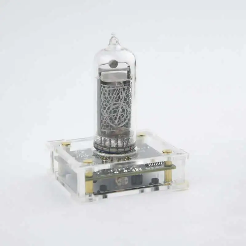 Фото Новая версия plug and pull IN 14 одиночные трубки светящиеся часы NIXIE DIY USB источник