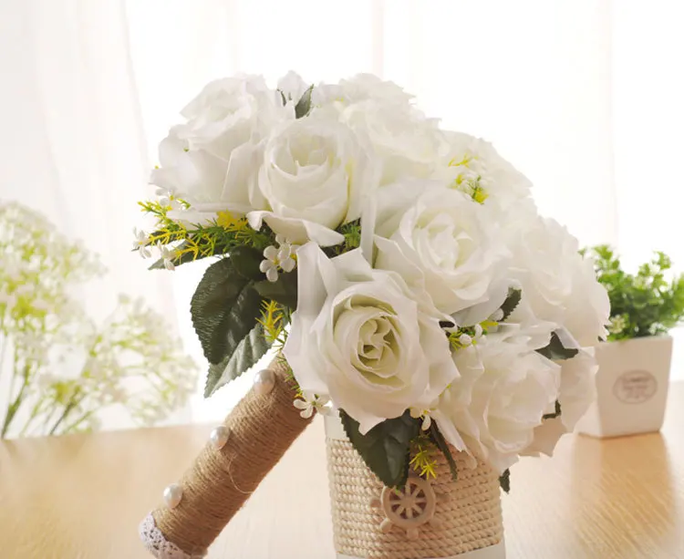 AYiCuthia Artificial White Flower Bouquet Wedding Bouquet de mariage Handmade Leaves Pearl Flowers Bridesmaid Wedding Bouquets
AYiCuthia Artificial White Flower Bouquet Wedding Bouquet de mariage Handmade Leaves Pearl Flowers Bridesmaid Wedding Bouquets