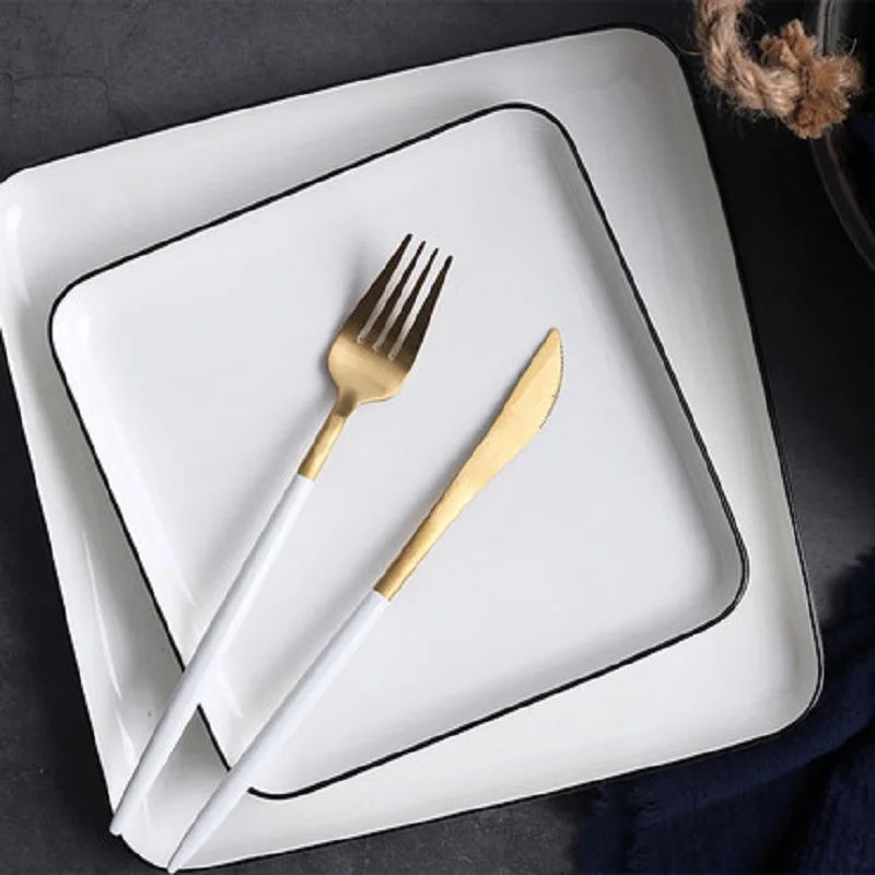 Household ceramic creative fish salad fruit dish square style tableware Japanese dishes
Household ceramic creative fish salad fruit dish square style tableware Japanese dishes