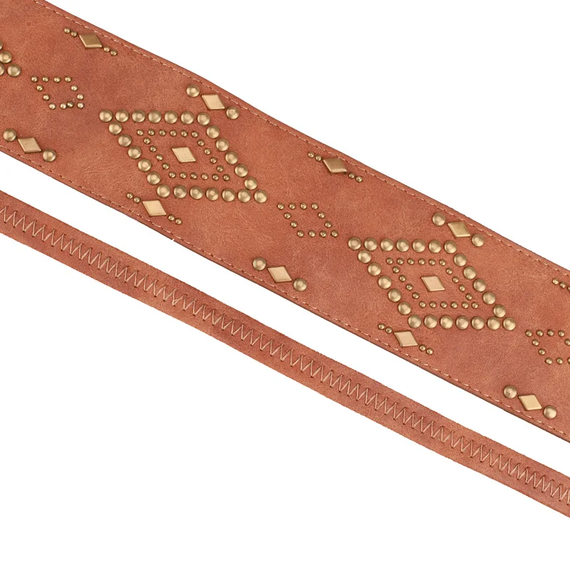 Женский ремень с узелком Earnda коричневый пояс из 100% искусственной кожи 2019 |