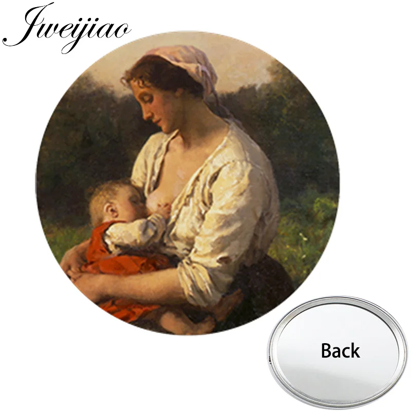JWEIJIAO Mother and Daughter Mini Pocket Mirror One Side Flat Mom and Baby Compact Portable Simple Vanity Mirror Makeup Tools
JWEIJIAO Mother and Daughter Mini Pocket Mirror One Side Flat Mom and Baby Compact Portable Simple Vanity Mirror Makeup Tools