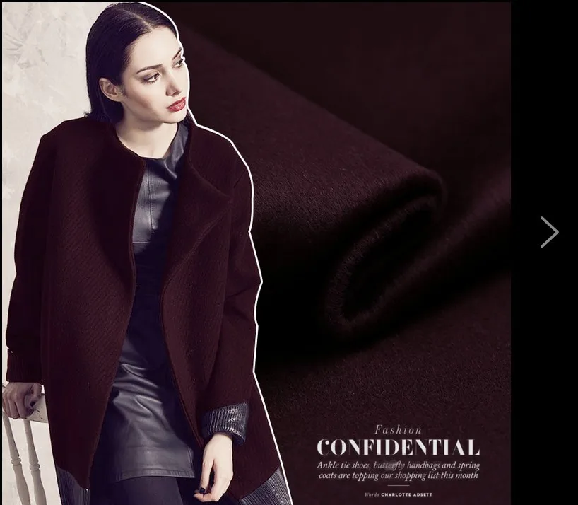 Chestnut Purple Cashmere Fabric Swiss Order Wool Fabric Thicker Coat Cashmere Wool Fabric wholesale cashmere cloth
Chestnut Purple Cashmere Fabric Swiss Order Wool Fabric Thicker Coat Cashmere Wool Fabric wholesale cashmere cloth