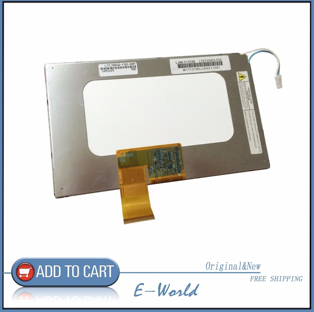 Оригинал 7 дюймов LTE700WQ-F05 LTE700WQ-F05-2BS ЖК-дисплей экран дисплей Панель Бесплатная доставка
Оригинал 7 дюймов LTE700WQ-F05 LTE700WQ-F05-2BS ЖК-дисплей экран дисплей Панель Бесплатная доставка