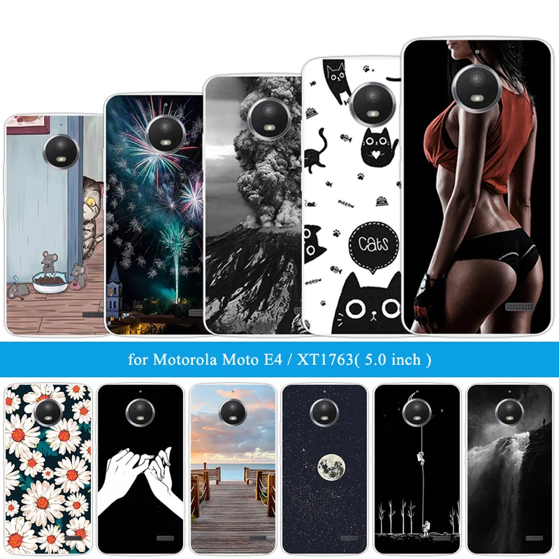 Модные чехлы для телефонов 5 0 "для Moto E 4 XT1766 XT1763 деревянная задняя крышка мягкий