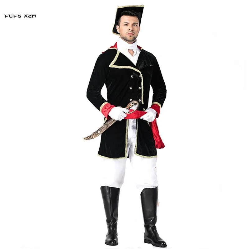 Men Halloween Pirate Costumes Knight officer soldier uniform Cosplays Carnival Purim Masquerade Stage play Nightclub party dress
Men Halloween Pirate Costumes Knight officer soldier uniform Cosplays Carnival Purim Masquerade Stage play Nightclub party dress