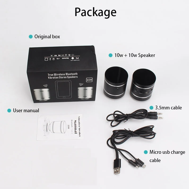 Adin 20W Bluetooth 4.0 Portable Resonance Vibration Speaker Subwoofer Stereo Wireless Handsfree Mini Speakers For Phone With Mic
Adin 20W Bluetooth 4.0 Portable Resonance Vibration Speaker Subwoofer Stereo Wireless Handsfree Mini Speakers For Phone With Mic