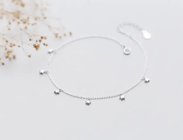 1pc tinny small 100% Real. 925 Sterling Silver Fine Jewelry 4mm Small six-Stars Anklet Bracelet GTLS593
1pc tinny small 100% Real. 925 Sterling Silver Fine Jewelry 4mm Small six-Stars Anklet Bracelet GTLS593