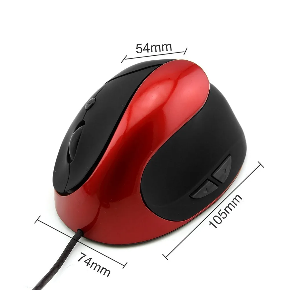 Wired Ergonomic Vertical Mouse Optical 1600 DPI 5 Buttons USB For PC Gamer Laptop Desktop
Wired Ergonomic Vertical Mouse Optical 1600 DPI 5 Buttons USB For PC Gamer Laptop Desktop