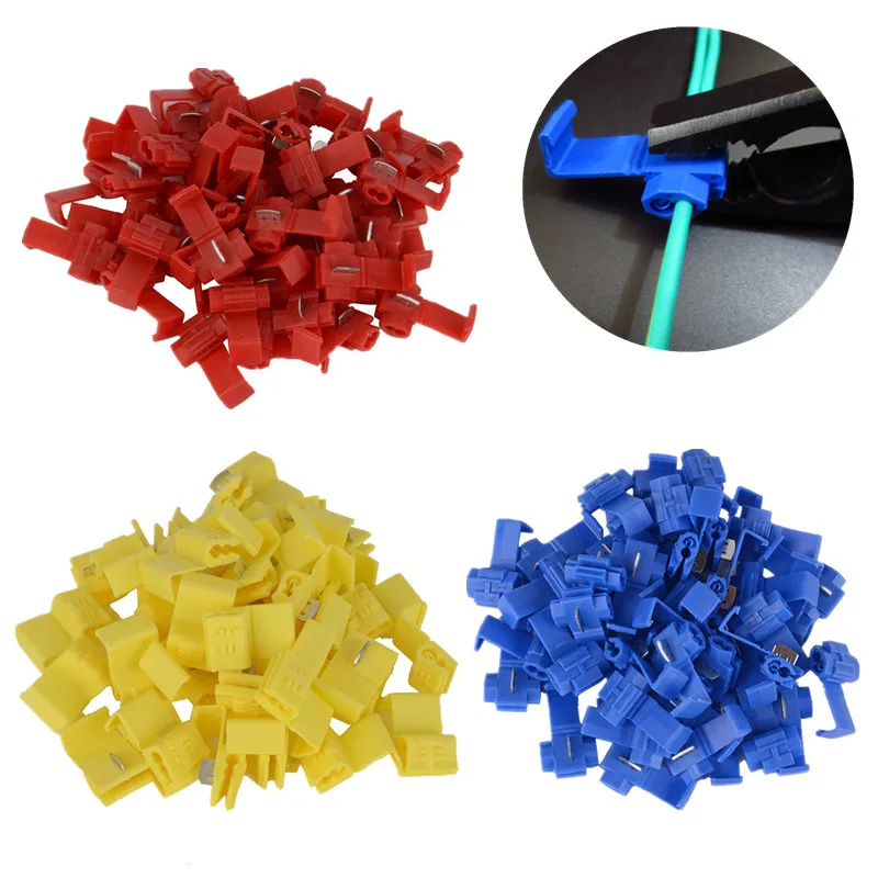 50pcs Cable Crimp Connectors Quick Splice Snap Lock Electrical Wire Terminals Red/Blue/Yellow
50pcs Cable Crimp Connectors Quick Splice Snap Lock Electrical Wire Terminals Red/Blue/Yellow