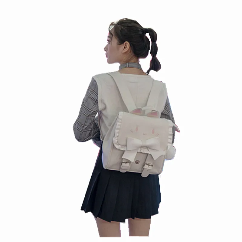 Bag for women Cute cat ears girl shoulder bag Sen backpack embroidery waterproof bag
Bag for women Cute cat ears girl shoulder bag Sen backpack embroidery waterproof bag