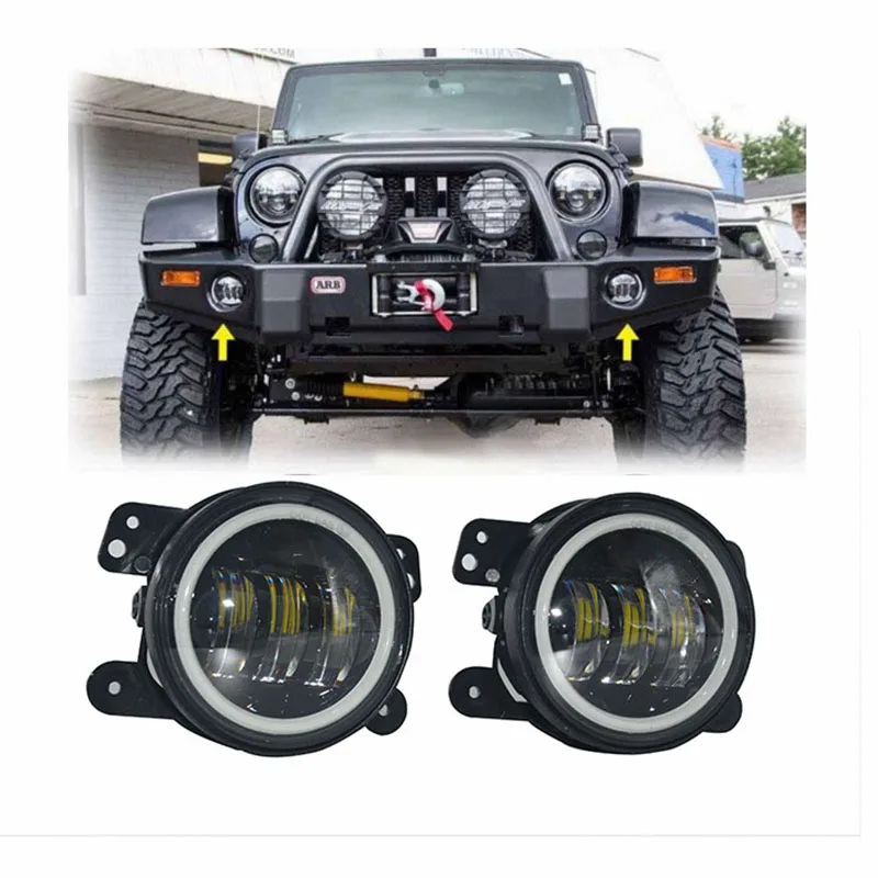 Круглые светодиодные противотуманные фары Wrangler DOT 4 дюйма, белые гало, кольцо DRL, противотуманные фары для внедорожника, противотуманные фар...
Круглые светодиодные противотуманные фары Wrangler DOT 4 дюйма, белые гало, кольцо DRL, противотуманные фары для внедорожника, противотуманные фар...