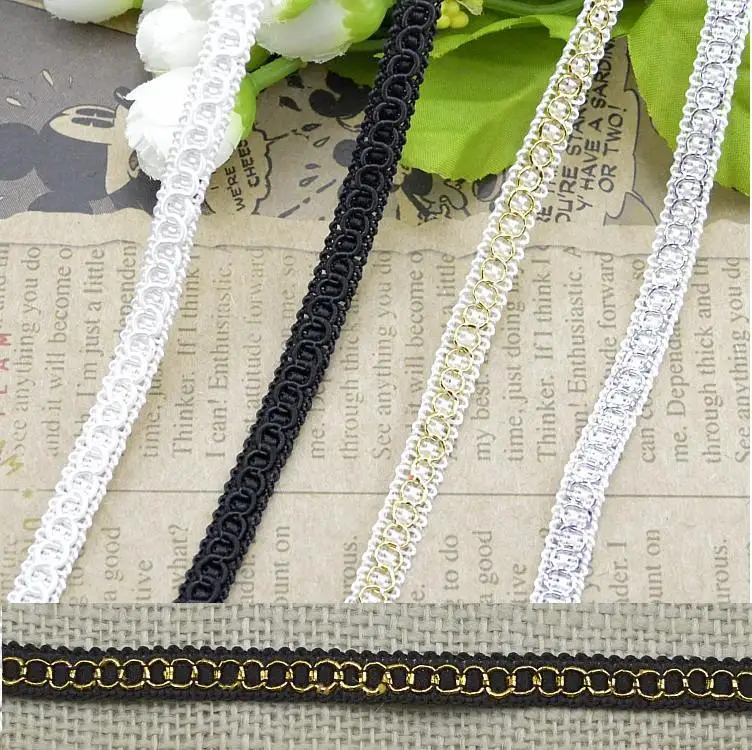 Free Shipping 100meters Gold Thread Rayon Wave Lace Fabric 8mm Width Silver Sewing Lace Trim DIY Craft Wedding Doll Dress
Free Shipping 100meters Gold Thread Rayon Wave Lace Fabric 8mm Width Silver Sewing Lace Trim DIY Craft Wedding Doll Dress