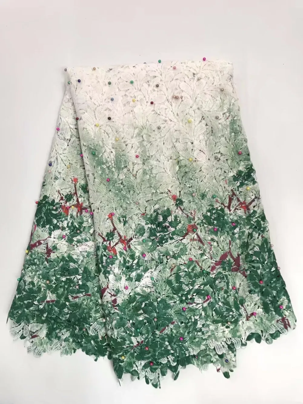 With beads Print Milk Silk High Quality African Lace Guipure Soluble Swiss Cord Lace Fabric For women dress 5yd/lot RL80601
With beads Print Milk Silk High Quality African Lace Guipure Soluble Swiss Cord Lace Fabric For women dress 5yd/lot RL80601
