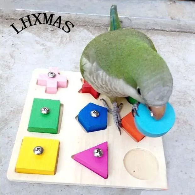 Educational Large Parrot Toys Grey Parrot Interactive Toys Colorful Wooden Bird Toy Parrot Training Products Bird Supplies D253
Educational Large Parrot Toys Grey Parrot Interactive Toys Colorful Wooden Bird Toy Parrot Training Products Bird Supplies D253