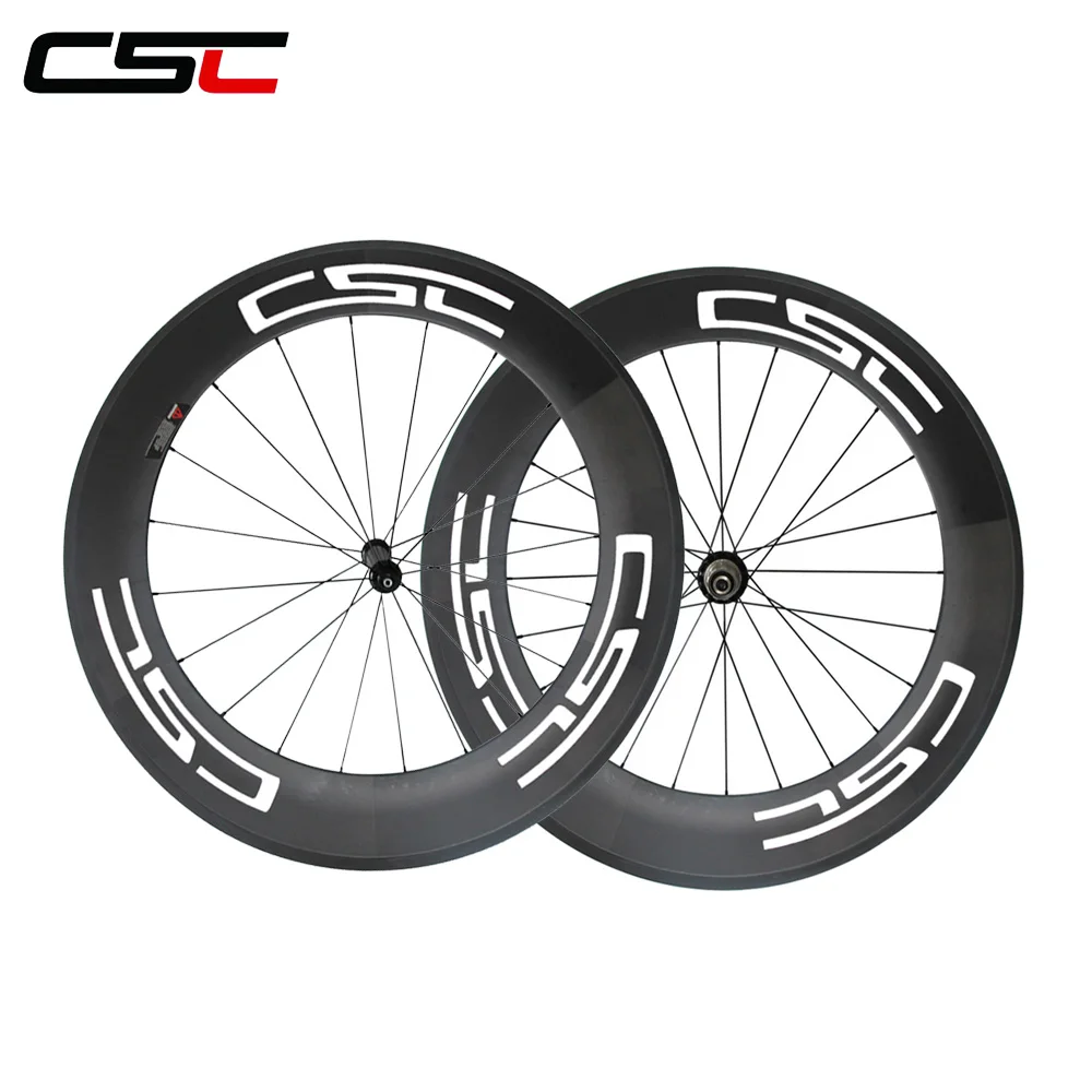 CSC Road bike 700C full carbon wheelset 23mm 88mm tubular Powerway R36 Ceramic Bearing hub Mac aero sapim cx ray CN 424 spoke
CSC Road bike 700C full carbon wheelset 23mm 88mm tubular Powerway R36 Ceramic Bearing hub Mac aero sapim cx ray CN 424 spoke
