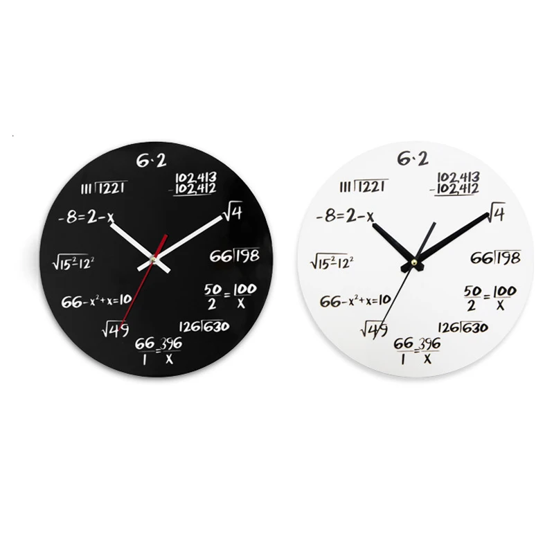 New Modern Home Decor Acrylic Wall Clock Math Equations Wall Mounted Clock Quartz Needles Horloge Watch
New Modern Home Decor Acrylic Wall Clock Math Equations Wall Mounted Clock Quartz Needles Horloge Watch