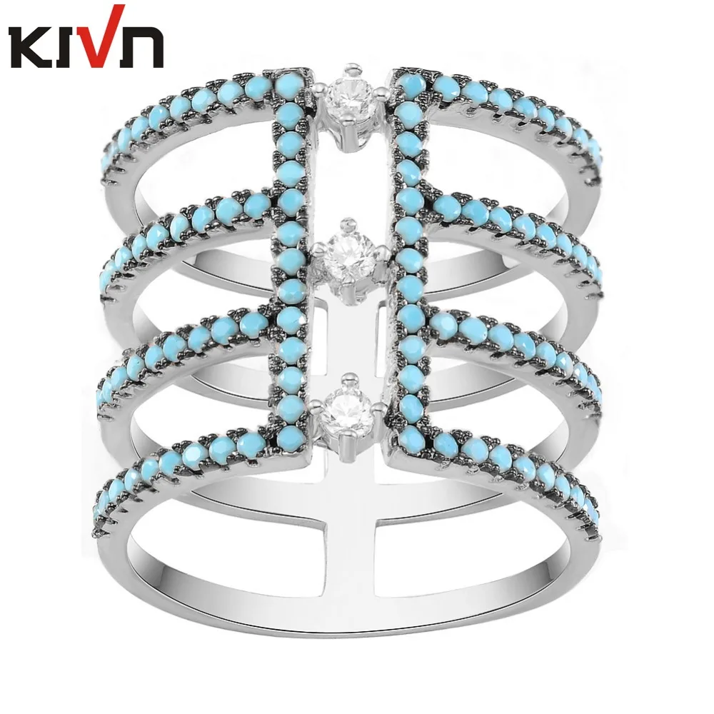 KIVN Fashion jewelry Luxury Pave CZ Cubic Zirconia Bridal Wedding Engagement Rings for Women
KIVN Fashion jewelry Luxury Pave CZ Cubic Zirconia Bridal Wedding Engagement Rings for Women