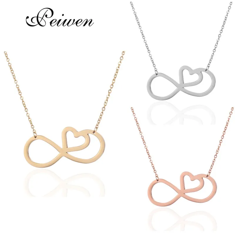 Fashion Heart Infinite Shape Pendant Necklace Stainless Steel Gold Silver Color Chain Jewelry for Women Men Jewelry Charm Choker
Fashion Heart Infinite Shape Pendant Necklace Stainless Steel Gold Silver Color Chain Jewelry for Women Men Jewelry Charm Choker