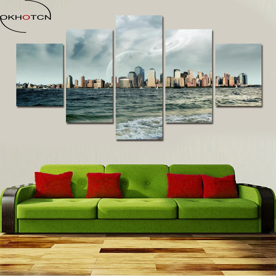 OKHOTCN City Landscape Art Pictures Sea And Sky Scenery Large HD Modern Home Wall Decor Abstract Canvas Print Painting Framework
OKHOTCN City Landscape Art Pictures Sea And Sky Scenery Large HD Modern Home Wall Decor Abstract Canvas Print Painting Framework