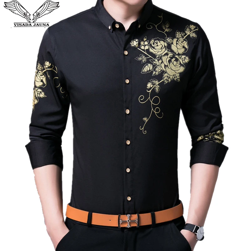 VISADA JAUNA Men Shirts 2017 New Spring Autumn Long Sleeve Slim Fit Shirts Men Casual Print Shirt Man Dress 4XL Big Size N6606
VISADA JAUNA Men Shirts 2017 New Spring Autumn Long Sleeve Slim Fit Shirts Men Casual Print Shirt Man Dress 4XL Big Size N6606