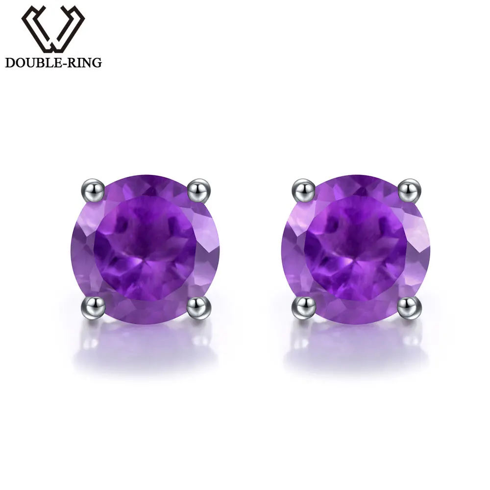 DOUBLE-R, 0,95ct, натуральный аметист, 100% Настоящее серебро 925 пробы, серьги для женщин, изящные свадебные ювелирные изделия, серьги-гвоздики
DOUBLE-R, 0,95ct, натуральный аметист, 100% Настоящее серебро 925 пробы, серьги для женщин, изящные свадебные ювелирные изделия, серьги-гвоздики