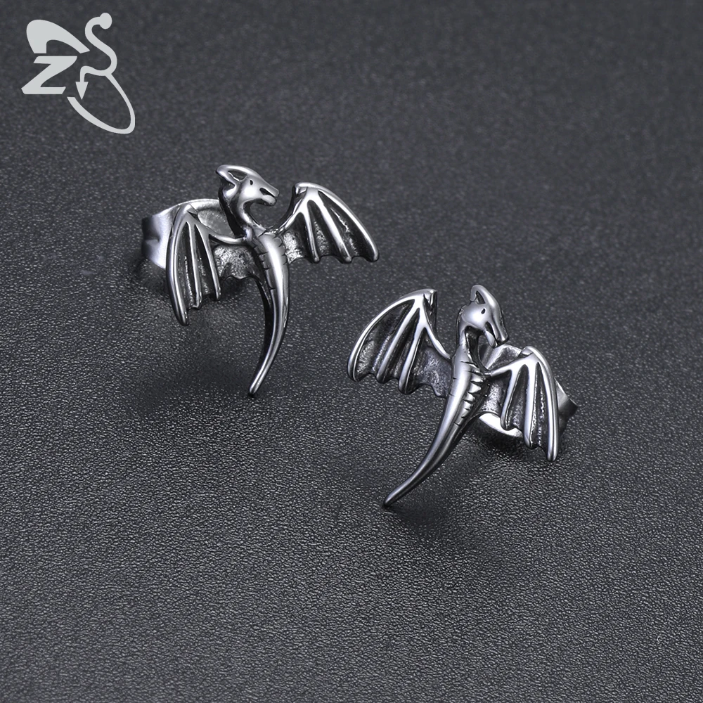 ZS Dragon Shape Punk Rock Stud Earrings 2 Pcs Mens Stainless Steel Earring Studs 2019 Hot Sale Hip Hop Earring Accessories
ZS Dragon Shape Punk Rock Stud Earrings 2 Pcs Mens Stainless Steel Earring Studs 2019 Hot Sale Hip Hop Earring Accessories