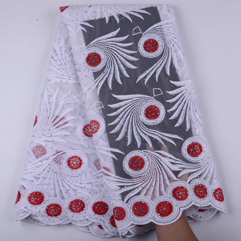 Fast Shipping Soft African Milk Silk Lace Fabric 2019 High Quality White+Red French Net Lace With Stones For Wedding Dress S1438
Fast Shipping Soft African Milk Silk Lace Fabric 2019 High Quality White+Red French Net Lace With Stones For Wedding Dress S1438