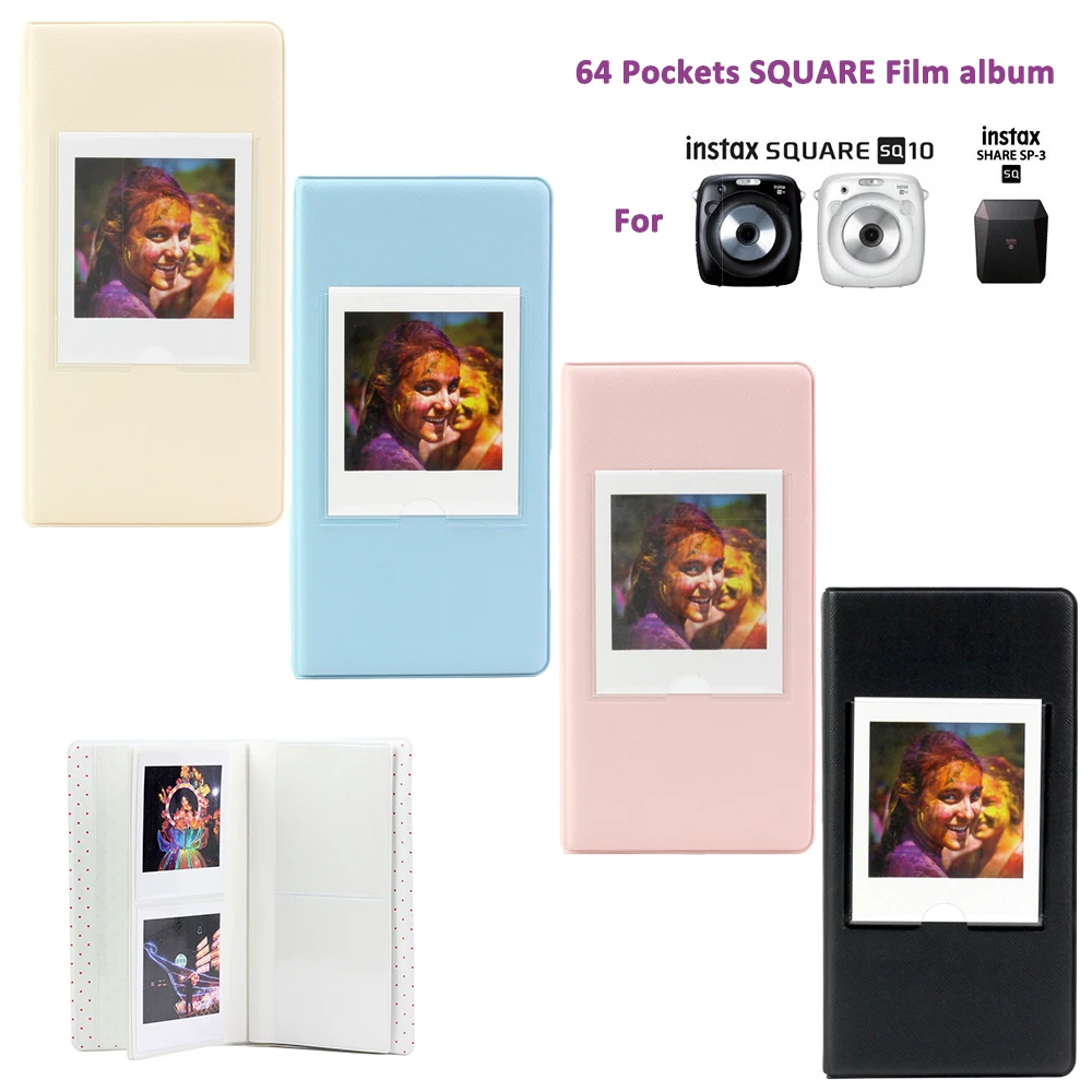 Для FujiFilm Instax Square SQ10 камера принтер пленка фотографии 64 кармана книга для