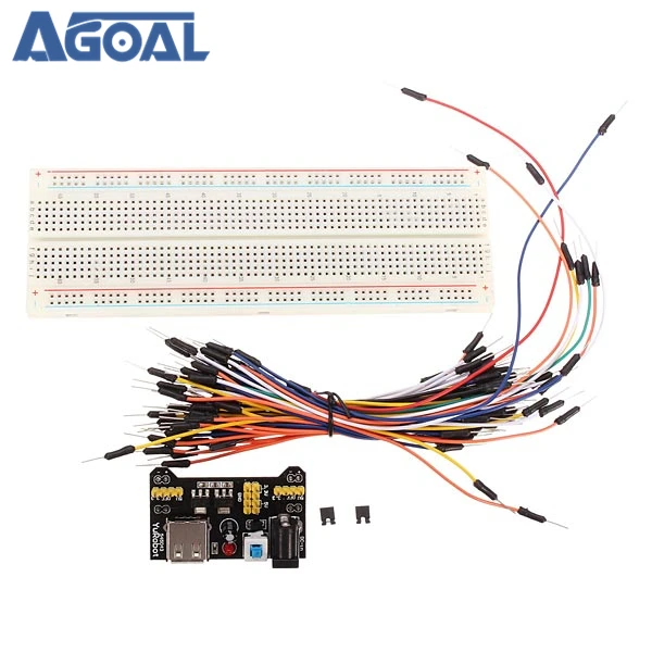 MB-102 MB102 Solderless Breadboard + Power Supply + Jumper Cable Kits For DIY DIY Kit
MB-102 MB102 Solderless Breadboard + Power Supply + Jumper Cable Kits For DIY DIY Kit