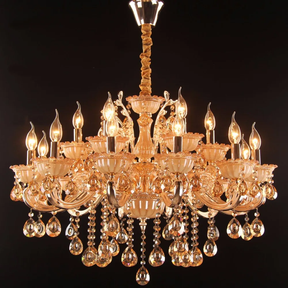 European Zinc Alloy Jade Candle Crystal Chandeliers Villa Double Decker Floor Living Room Dining Room Lighting Lustre Salon
European Zinc Alloy Jade Candle Crystal Chandeliers Villa Double Decker Floor Living Room Dining Room Lighting Lustre Salon