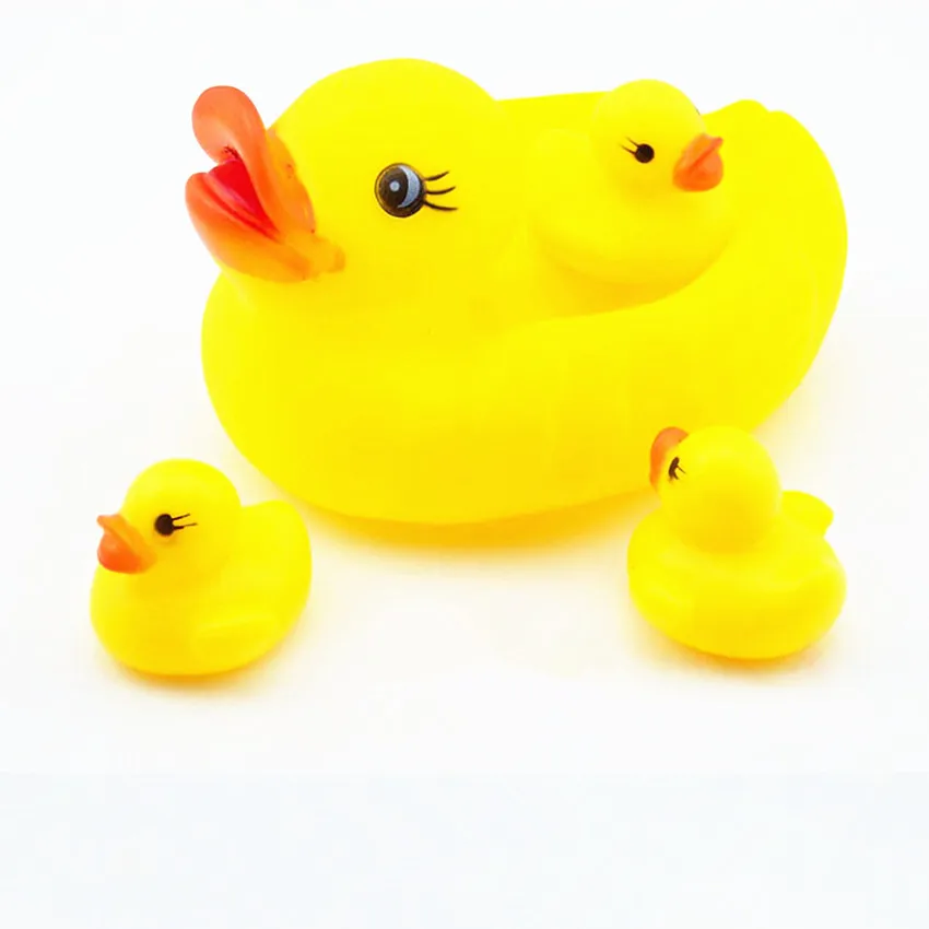 4pcs Set Lovely Mummy Rubber Race Squeaky Ducks Toddler Baby Bathing Toy Game Toys Duck Animalking Shower Floating Water Toys
4pcs Set Lovely Mummy Rubber Race Squeaky Ducks Toddler Baby Bathing Toy Game Toys Duck Animalking Shower Floating Water Toys